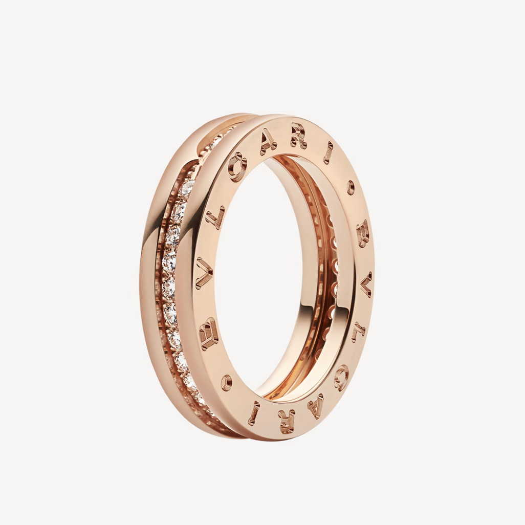 [ELAN LUXE]ZERO 1 ONE-BAND PAVED DIAMONDS ON THE SPIRAL RING
