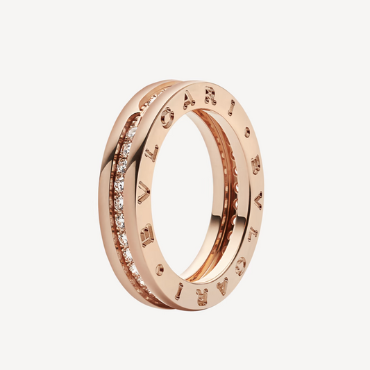 [ELAN LUXE]ZERO 1 ONE-BAND PAVED DIAMONDS ON THE SPIRAL RING