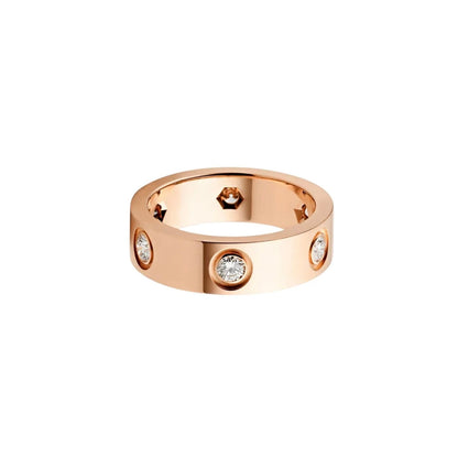 [ELAN LUXE]LOVE 5.5MM 6 DIAMOND RING