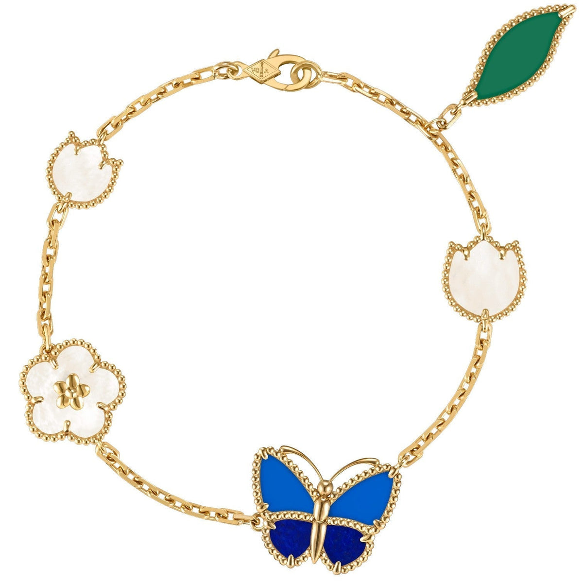 [ELAN LUXE]LUCKY SPRING BUTTERFLY 5 MOTIF BRACELET