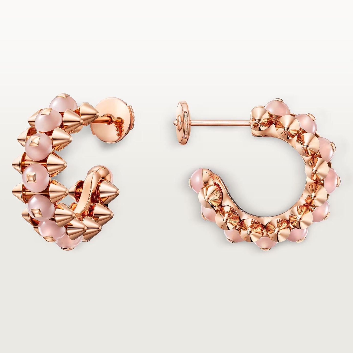 [ELAN LUXE]CLASH 7.9MM AGATE CHALCEDONY EARRINGS