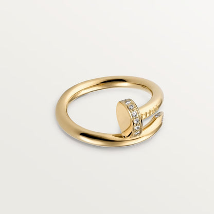 [ELAN LUXE]JUSTE RING 2.6MM HALF DIAMOND