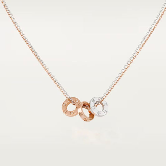 [ELAN LUXE]LOVE 6 DIAMOND PENDANT NECKLACE
