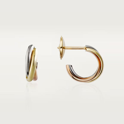 [ELAN LUXE]TRINITY ON DIAMOND MINI EARRINGS