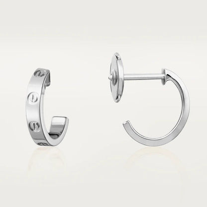 [ELAN LUXE]LOVE EARRINGS 2.65MM SILVER