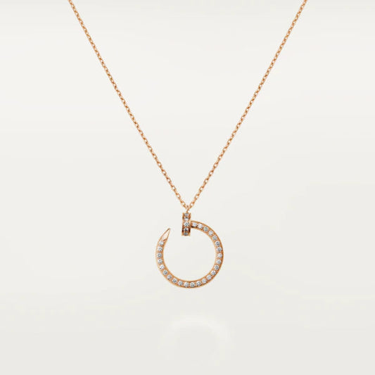 [ELAN LUXE]JUSTE NECKLACE PINK GOLD DIAMONDS