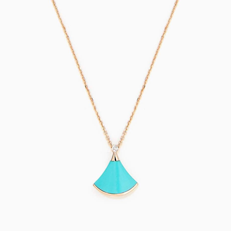 [ELAN LUXE]DREAM NECKLACE TURQUOISE PINK GOLD
