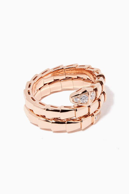 [ELAN LUXE]SERPENTS DOUBLE ROW DIAMOND RING