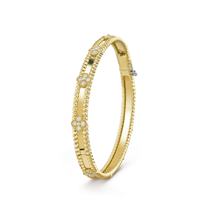 [ELAN LUXE]CLOVER BRACELET 4MM DIAMONDS