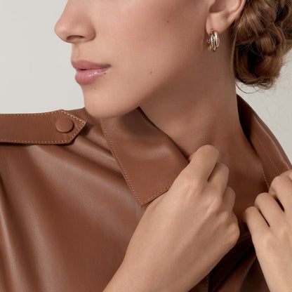 [ELAN LUXE]TRINITY ON DIAMOND CLASSIC EARRINGS