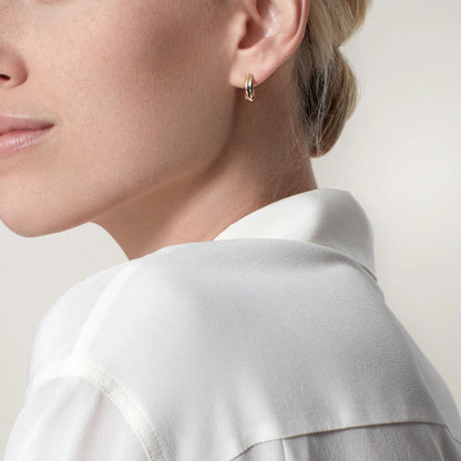 [ELAN LUXE]TRINITY ON DIAMOND MINI EARRINGS