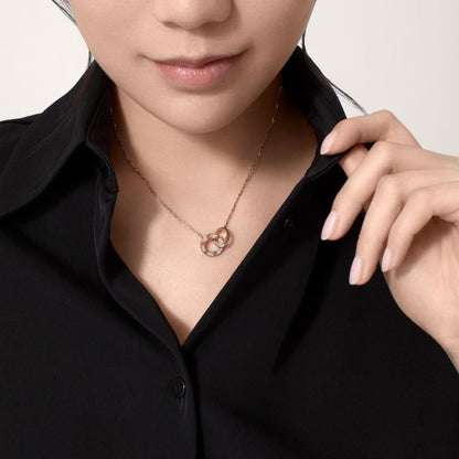 [ELAN LUXE]LOVE  FULL DIAMOND PENDANT NECKLACE