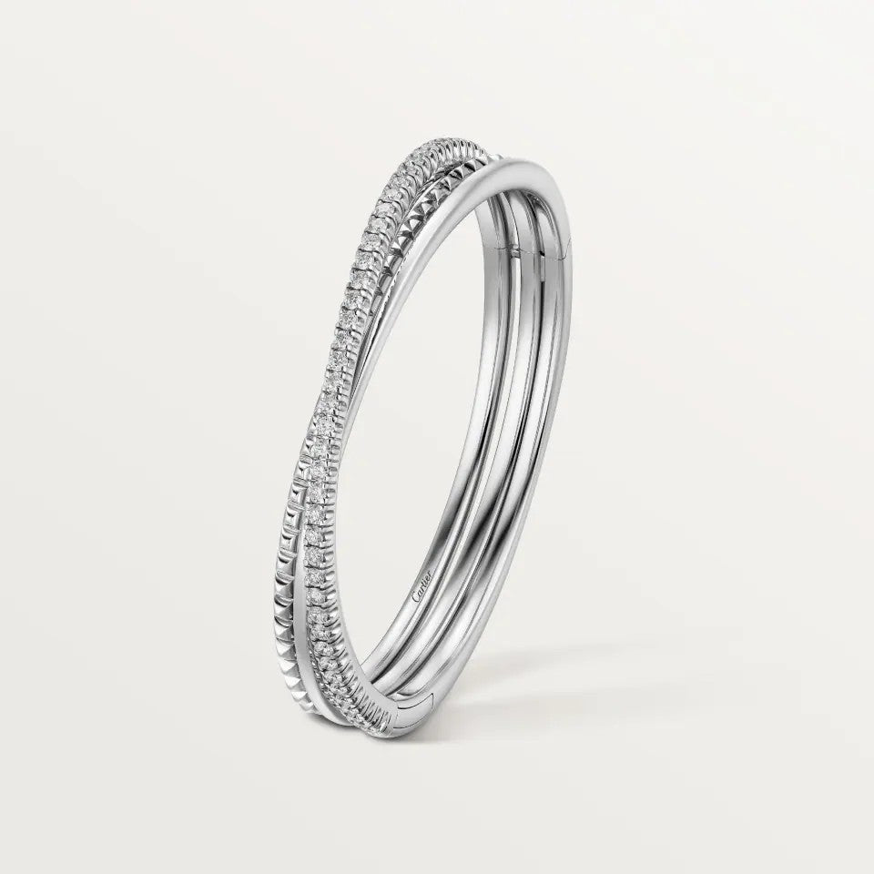 [ELAN LUXE]ETINCELLE HALF-PAVED DIAMOND BRACELET