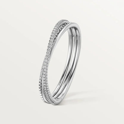 [ELAN LUXE]ETINCELLE HALF-PAVED DIAMOND BRACELET