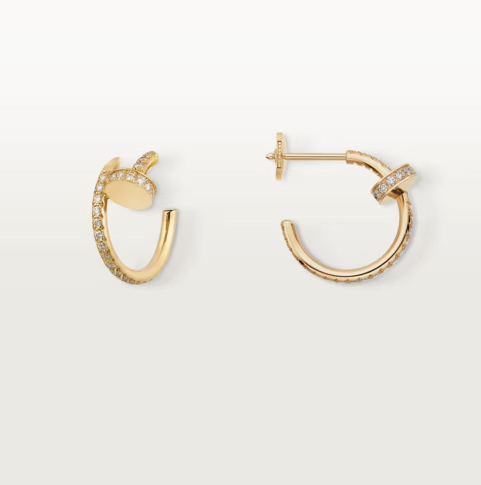 [ELAN LUXE]JUSTE FULL DIAMOND SMALL EARRINGS