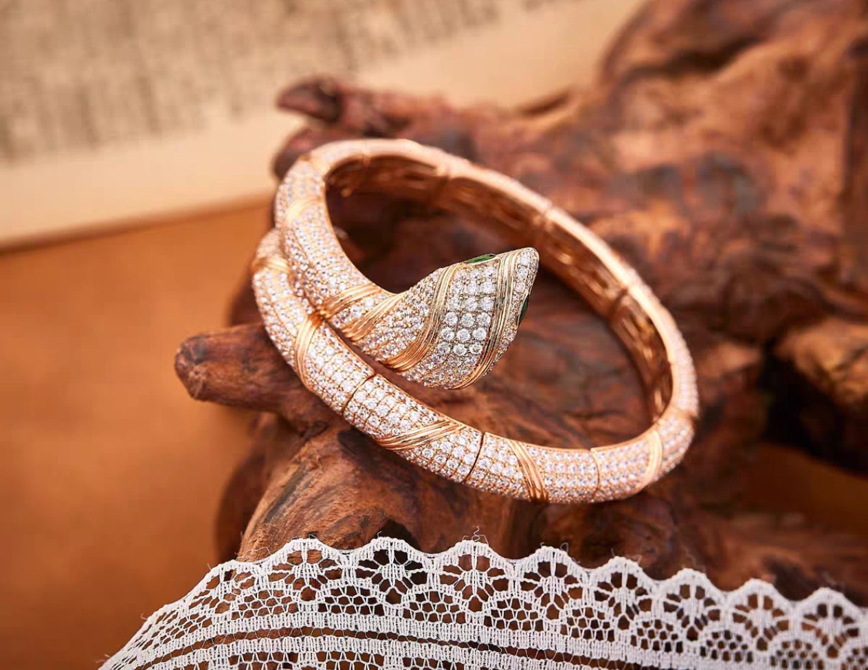 [ELAN LUXE]HAUTE COUTURE GOLD SERPENTI BRACELET