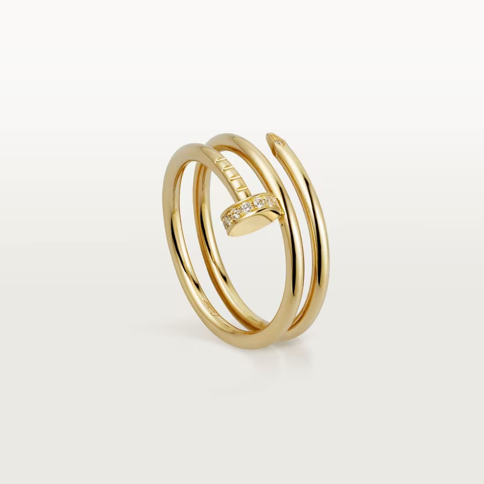 [ELAN LUXE]JUSTE RING 4.8MM HALF DIAMOND