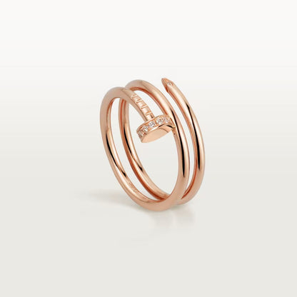 [ELAN LUXE]JUSTE RING 4.8MM HALF DIAMOND