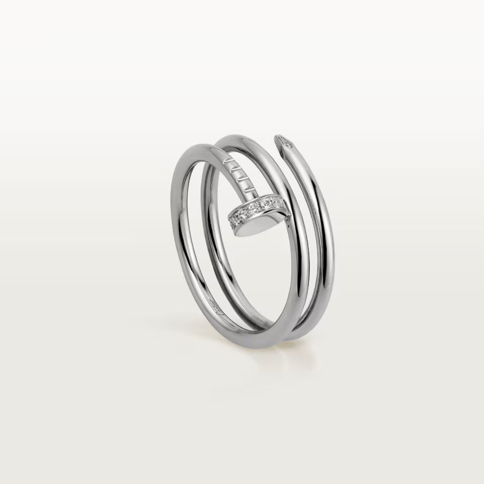 [ELAN LUXE]JUSTE RING 4.8MM HALF DIAMOND