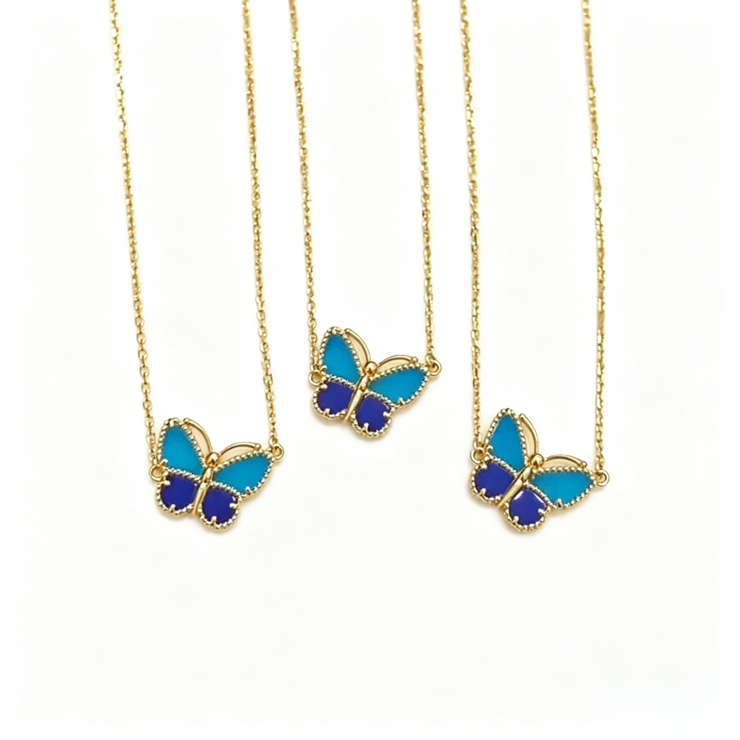 [ELAN LUXE] 2026 NEW LUCKY BUTTERFLY 1 MOTIFS NECKLACE