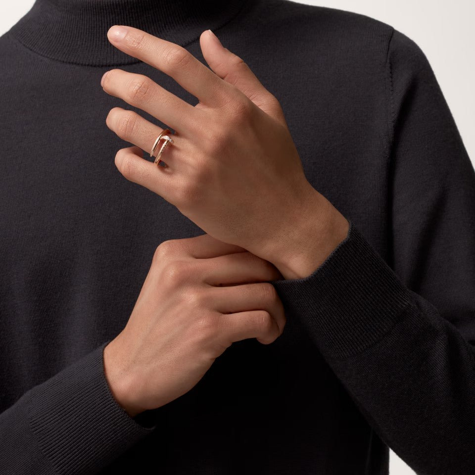 [ELAN LUXE]JUSTE RING 2.6MM HALF DIAMOND