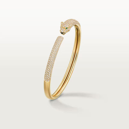 [ELAN LUXE]PANTHERE FULL DIAMOND OPEN BRACELET
