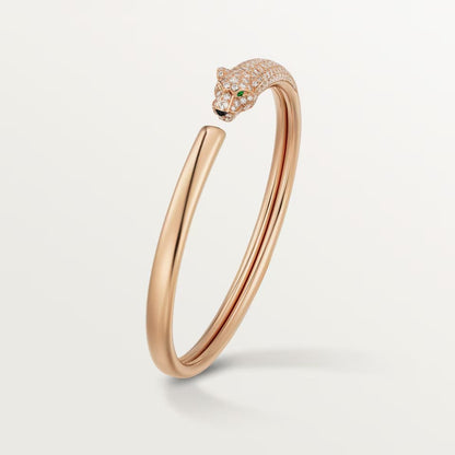 [ELAN LUXE]PANTHERE HALF DIAMOND OPEN BRACELET