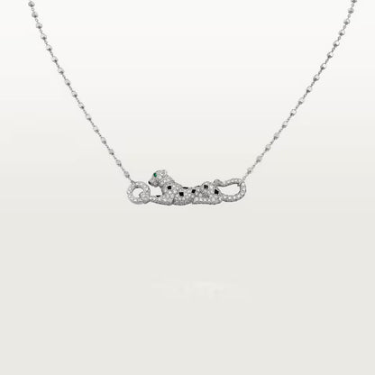 [ELAN LUXE]PANTHERE PAVED DIAMOND NECKLACE