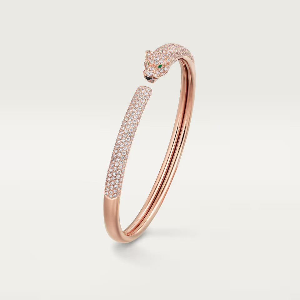 [ELAN LUXE]PANTHERE FULL DIAMOND OPEN BRACELET