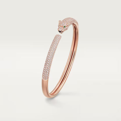 [ELAN LUXE]PANTHERE FULL DIAMOND OPEN BRACELET