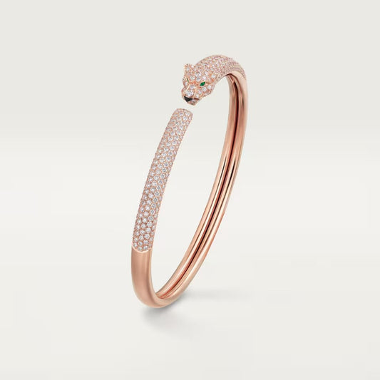 [ELAN LUXE]PANTHERE FULL DIAMOND OPEN BRACELET