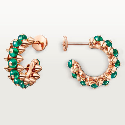 [ELAN LUXE]CLASH 7.9MM AGATE CHALCEDONY EARRINGS
