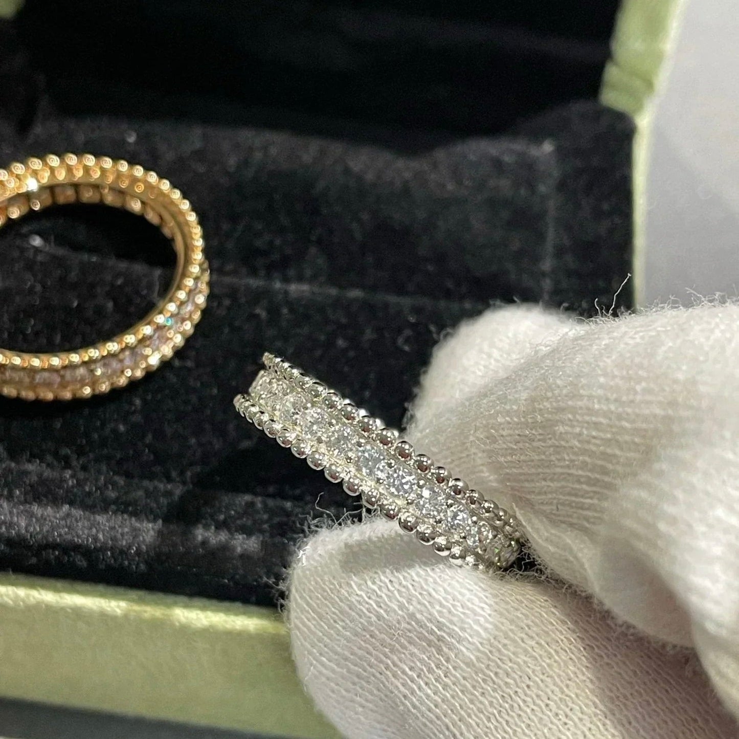 [ELAN LUXE]PERLEE DIAMOND ROSE GOLD RING