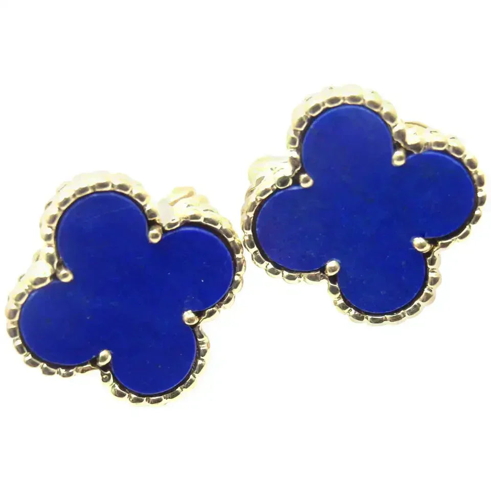 [ELAN LUXE]CLOVER MINI 9.5MM TURQUOISE EARRINGS