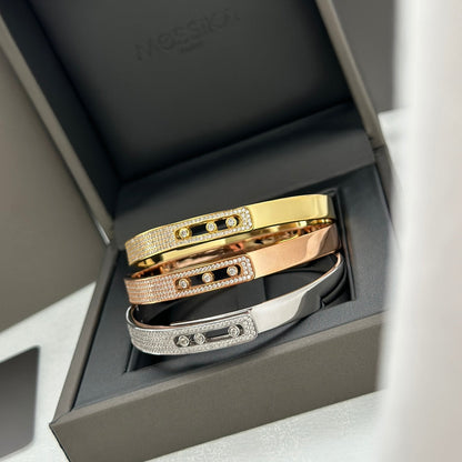 [ELAN LUXE]Move Noa Rose Gold Pav Diamond Bangle Bracelet