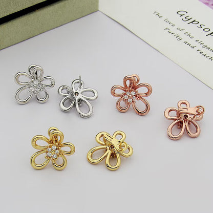 [ELAN LUXE] FLOWERLACE EARRING 5 DIAMONDS