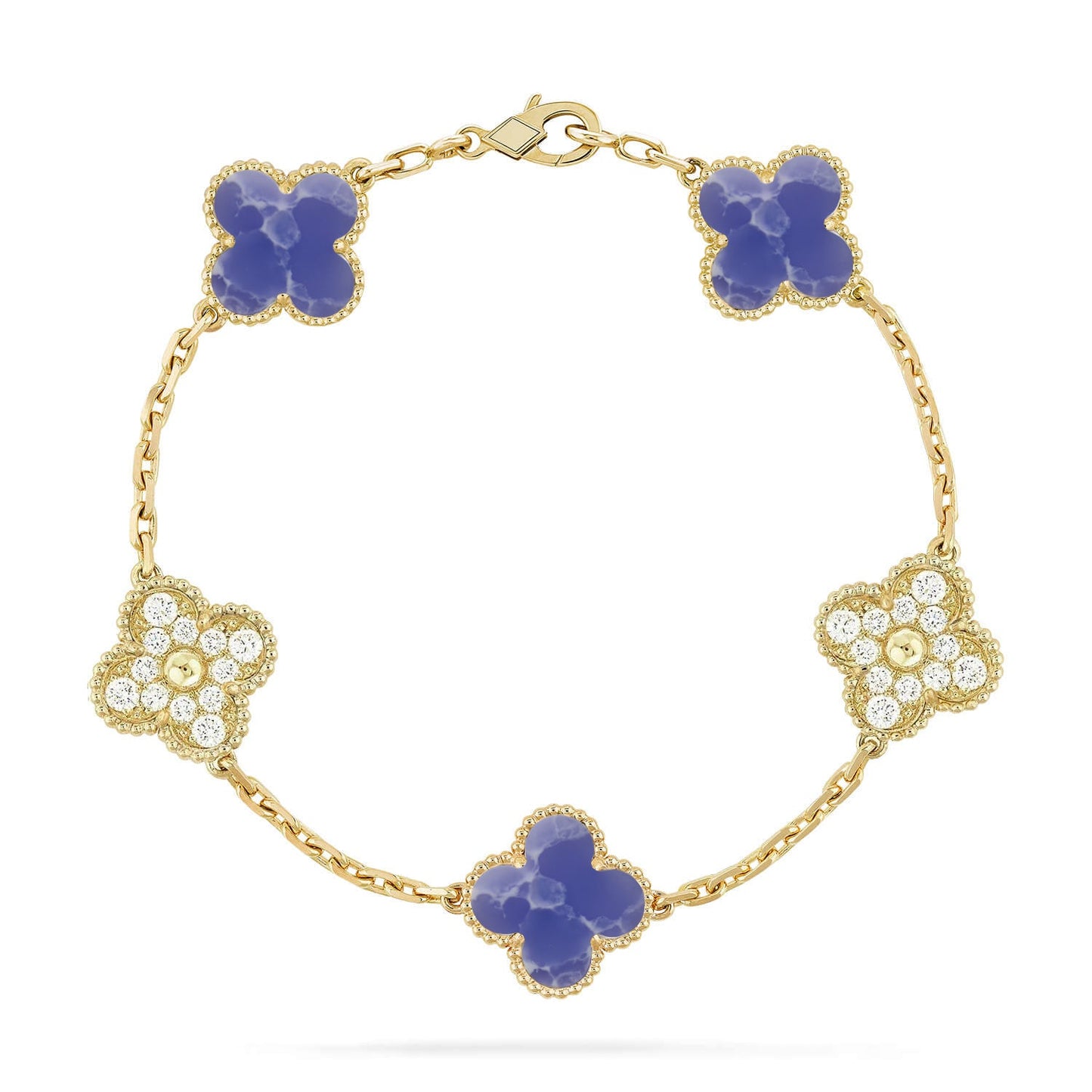[ELAN LUXE]CLOVER 5 MOTIF BLUE VEINS BRACELET COLLECTION