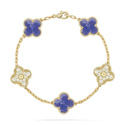 [ELAN LUXE]CLOVER 5 MOTIF BLUE VEINS BRACELET COLLECTION