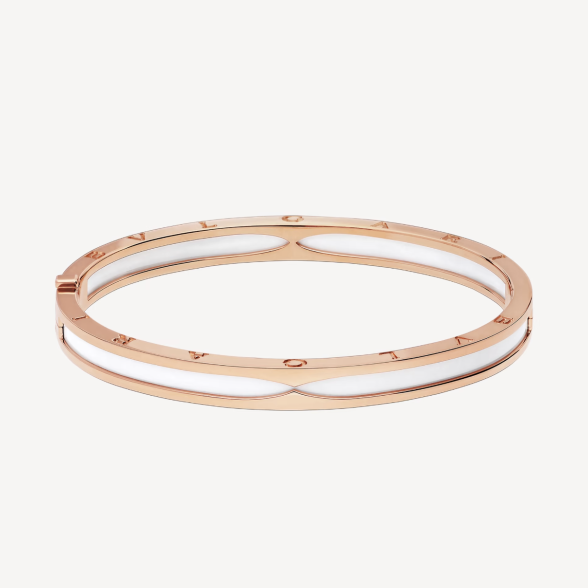 [ELAN LUXE]ZERO 1 PINK GOLD WITH WHITE CERAMIC BRACELET