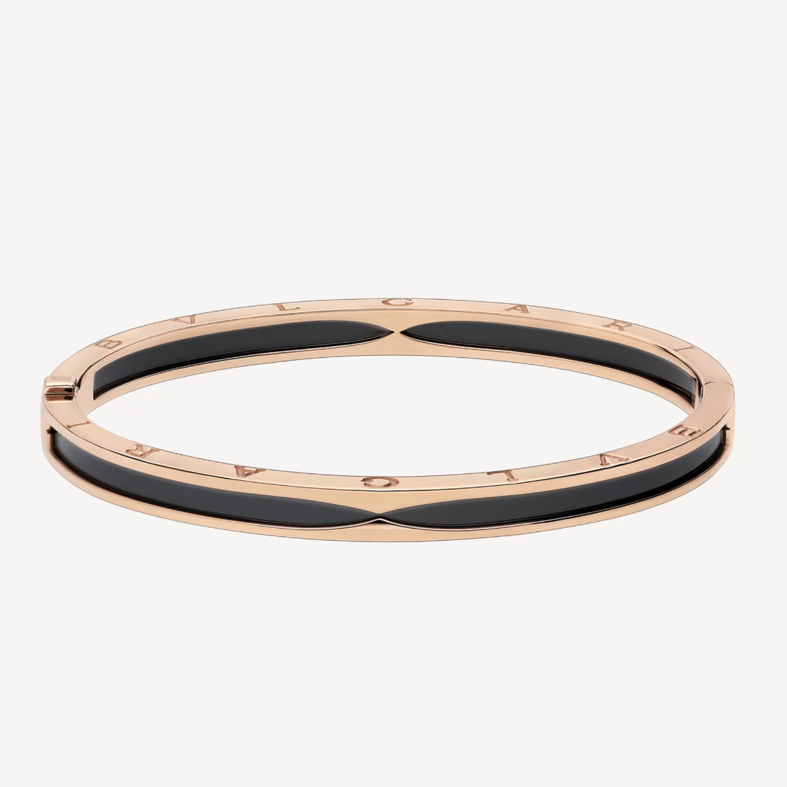 [ELAN LUXE]ZERO 1 PINK GOLD WITH BLACK CERAMIC BRACELET
