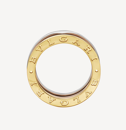 [ELAN LUXE]ZERO 1 THREE-BAND ROSE WHITE AND YELLOW RING