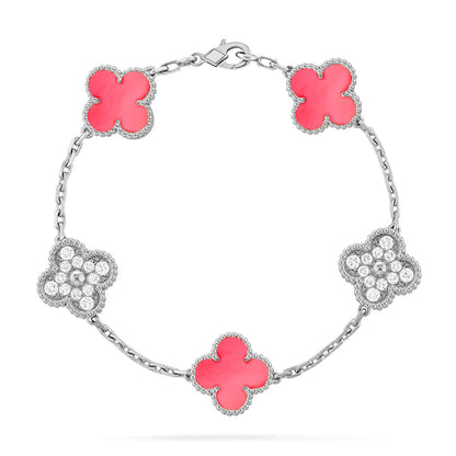 [ELAN LUXE] CLOVER 5 MOTIFS  PINK MOP BRACELET COLLECTION