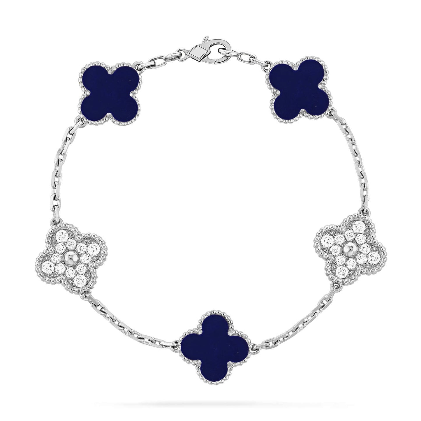 [ELAN LUXE]CLOVER 5 MOTIF LAPIS LAZULI BRACELET COLLECTION