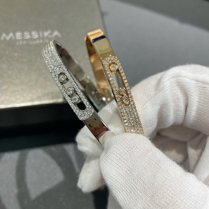[ELAN LUXE]Move Noa Rose Gold Pav Diamond Bangle Bracelet