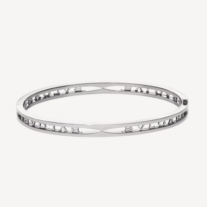[ELAN LUXE]ZERO 1 SPIRAL LOGO SILVER BRACELET