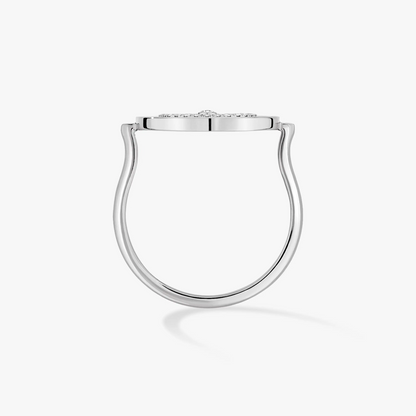 [ELAN LUXE]LUCKY MOVE PAVED SILVER DIAMOND RING