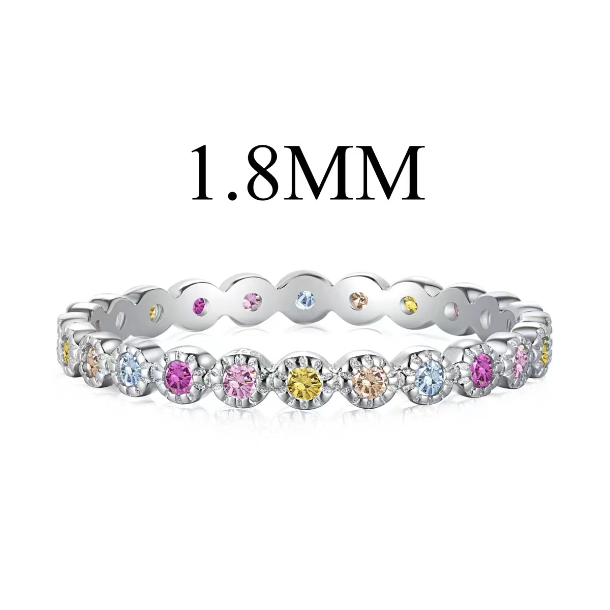 [ELAN LUXE]Unique Scintillating Round Cut Daily Ring