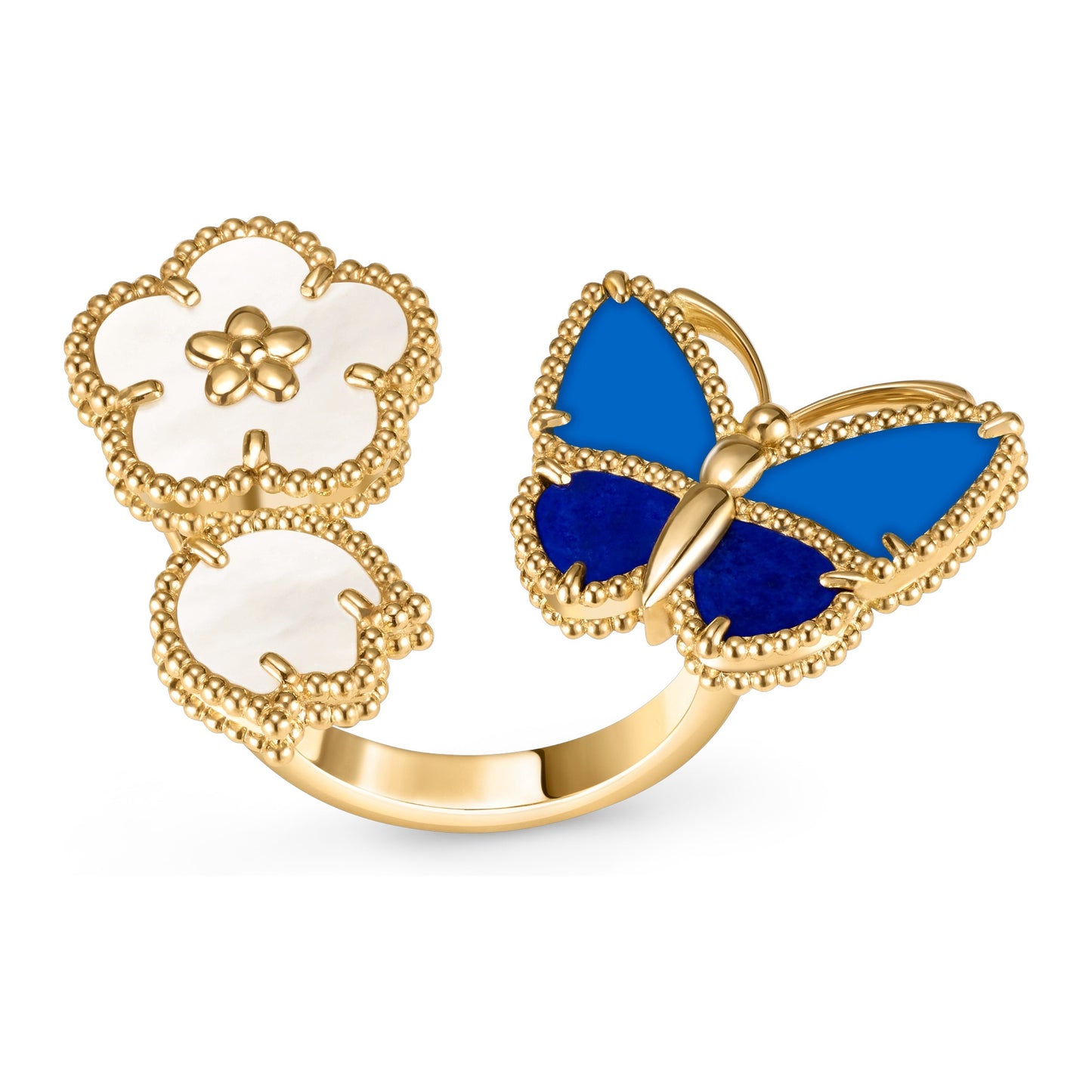 [ELAN LUXE]LUCKY SPRING BUTTERFLY OPEN-FACE RINGS