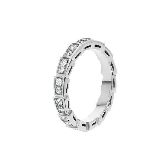 [ELAN LUXE]SERPENTI RING SILVER DIAMOND PAVED 3MM
