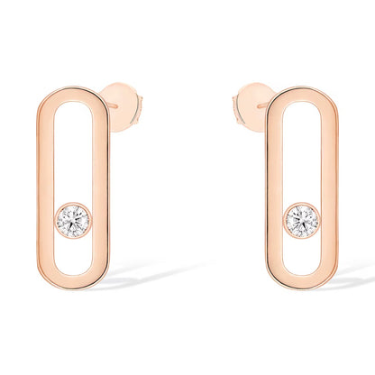 [ELAN LUXE]MOVE UNO SMALL 1 DIAMOND EARRINGS